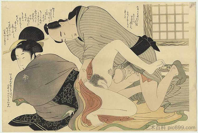 欲望的前奏 Prelude to Desire (1799),喜多川歌麿
