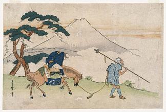 眺望富士山的旅行 Travels Looking at Mt. Fuji，喜多川歌麿