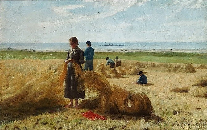 Slåttonn På Kvalbein, Jæren Slåttonn På Kvalbein, Jæren (1884)，基蒂·兰格·基兰德