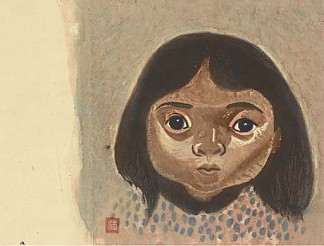 直子，艺术家女儿的肖像 Naoko, portrait of the artist’s daughter，斋藤清
