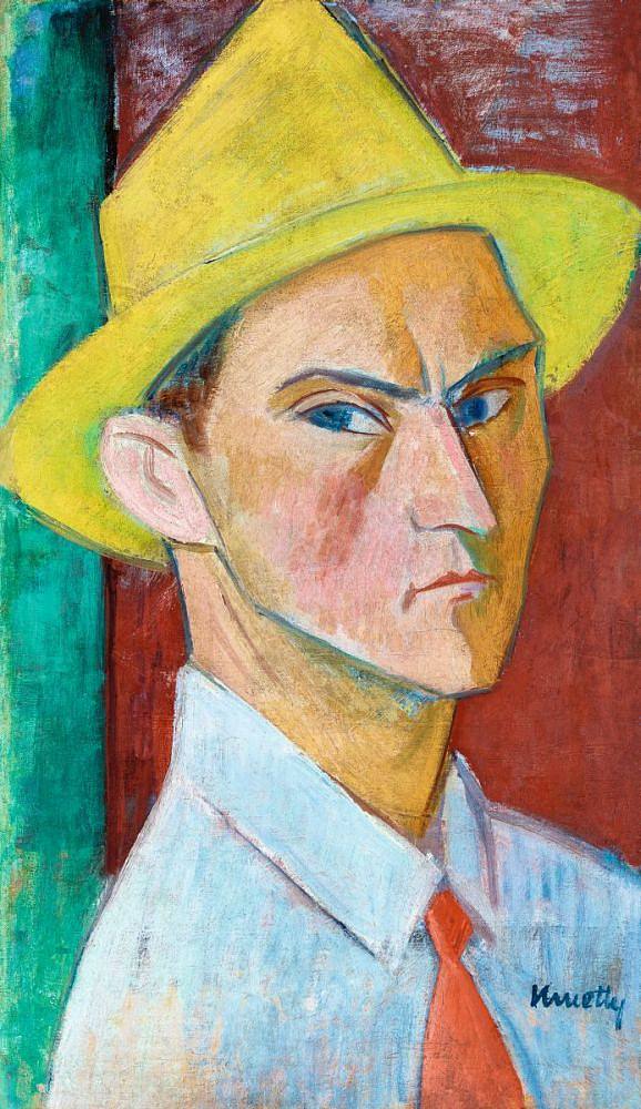 自画像 Self Portrait (c.1920)，卡梅第·亚诺什