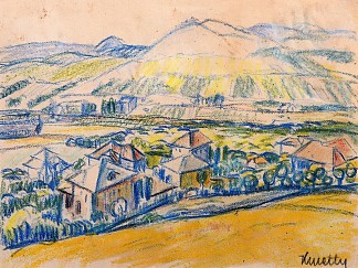纳吉巴尼亚的景色 View of  Nagybanya，卡梅第·亚诺什