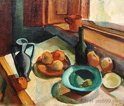 桌上的静物 Still Life on Table，卡梅第·亚诺什