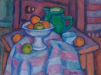 静物与水壶和橙子 Still Life with a Jug and Oranges (c.1930 – c.1940)，卡梅第·亚诺什