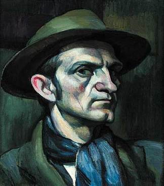 自画像 Self-Portrait (1920; Hungary                     )，卡梅第·亚诺什