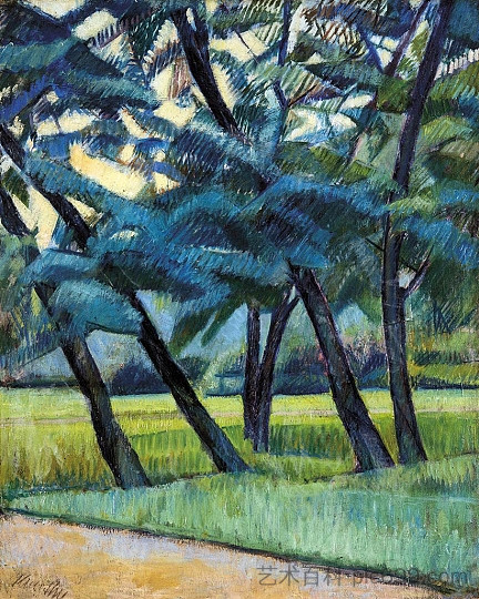 城市公园 The City Park (c.1911 - c.1912; Budapest,Hungary ),卡梅第·亚诺什