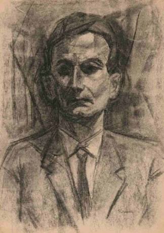 一个男人的肖像 Portrait of a Man (c.1913)，卡梅第·亚诺什