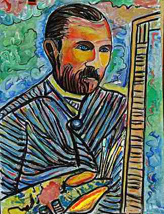 文森特梵高，和平肖像 Vincent Van Gogh, portrait apaisé (2022)，克里科普斯