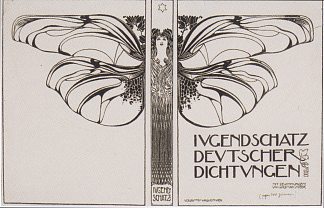 Ewart Felicie Jugendschatz德国印章的封面设计 Cover Design for Ewart Felicie Jugendschatz German seals (1897; Austria                     )，科罗曼·莫塞尔