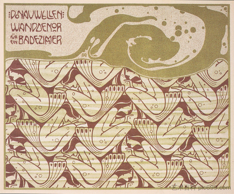 多瑙河波浪 Danube waves (1901)，科罗曼·莫塞尔