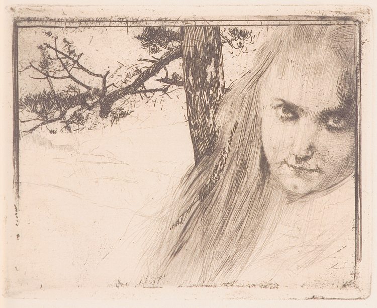 风景中的女孩 Girl in Landscape (1898)，科罗曼·莫塞尔