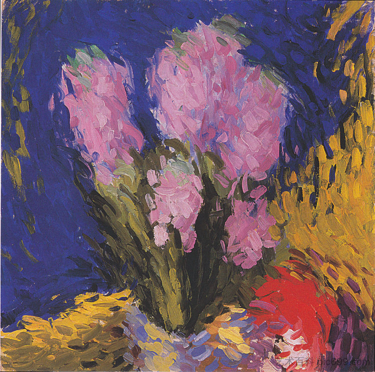 风信子 Hyacinths (c.1910; Austria  )，科罗曼·莫塞尔