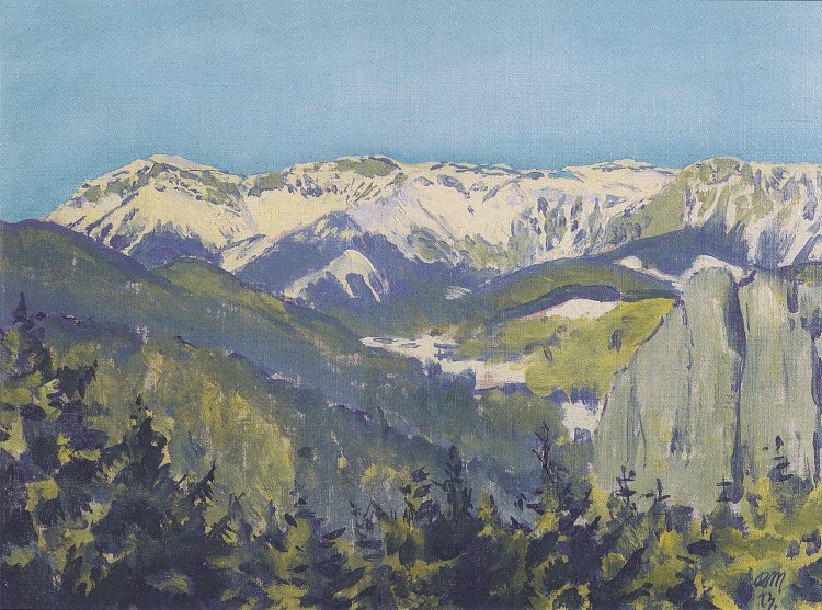 塞默灵的景观 Landscape in Semmering (1913; Austria  )，科罗曼·莫塞尔