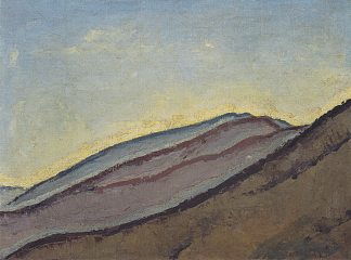 山坡 Mountain slope (c.1913; Austria                     )，科罗曼·莫塞尔