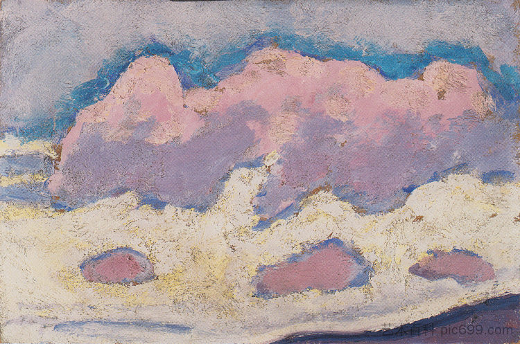 云的研究 Study of clouds (c.1914)，科罗曼·莫塞尔