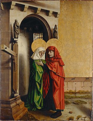 约阿希姆和安娜在金门前 Joachim and Anna in front of the Golden Gate (1435)，康拉德·维茨