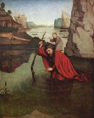 圣克里斯托弗 St. Christopher (c.1435; Basel,Switzerland                     )，康拉德·维茨