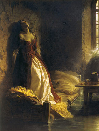 塔拉卡诺娃公主，洪水时在彼得保罗要塞 Princess Tarakanova, in the Peter and Paul Fortress at the Time of the Flood (1864)，康斯坦丁·弗拉维茨基