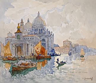 圣玛丽亚德拉礼炮， 威尼斯 Santa Maria Della Salute, Venice，康斯坦丁·戈尔巴托夫