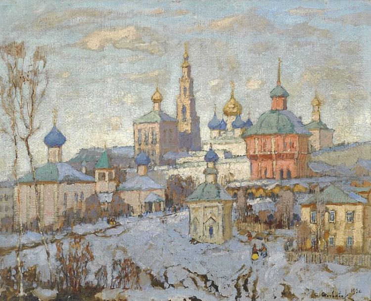 新圣女修道院 The Novodevichy Monastery (1925)，康斯坦丁·戈尔巴托夫
