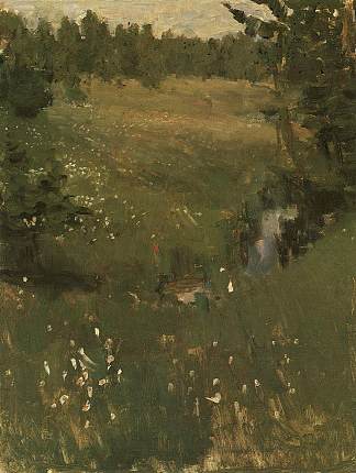 溪 Creek (c.1880)，康斯坦丁·柯罗文