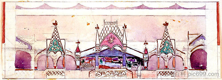 库斯塔尔纳亚乌利察 Kustarnaya Ulitsa (1900)，康斯坦丁·柯罗文