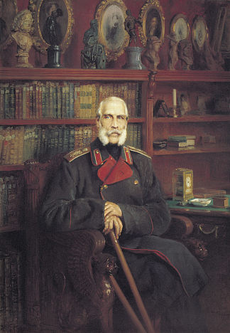 谢尔盖·格里戈里耶维奇·斯特罗加诺夫伯爵的肖像 Portrait of Count Sergei Grigoriyevich Stroganov (1882)，康斯坦丁·马科夫斯基