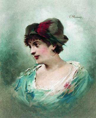 玛丽亚·佩蒂帕的肖像 Portrait of Maria Petipa (c.1900)，康斯坦丁·马科夫斯基