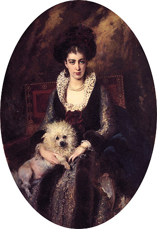 艺术家妻子的肖像 Portrait of the Artist’s Wife，康斯坦丁·马科夫斯基