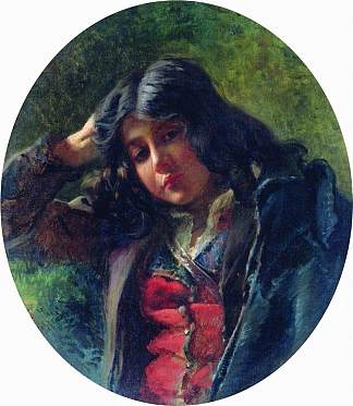 男孩的肖像 Portrait of the Boy (1875)，康斯坦丁·马科夫斯基