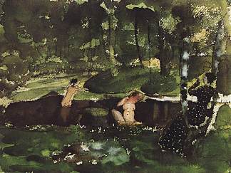 洗澡 Bathing (1904)，康斯坦丁·索莫夫