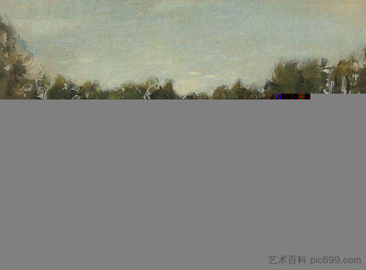 森林的边缘。利戈沃 Edge of the Forest. Ligovo (1894)，康斯坦丁·索莫夫