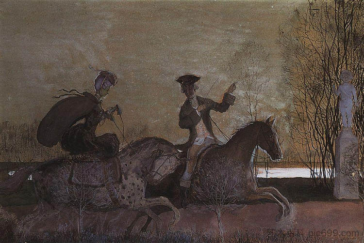 晚间游乐设施 Evening Rides (1897)，康斯坦丁·索莫夫