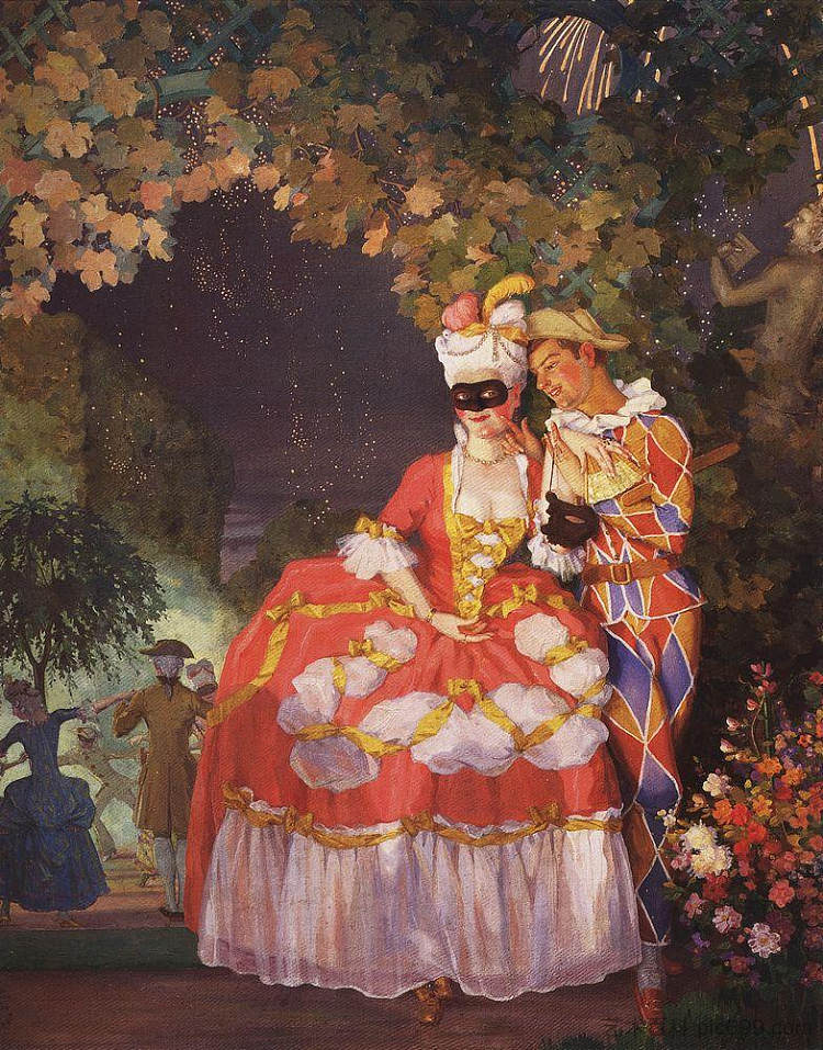 淑女和丑角 Lady and Harlequin (1921)，康斯坦丁·索莫夫