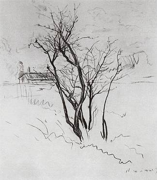 田野里的树 The Tree in the Field (1897)，康斯坦丁·索莫夫