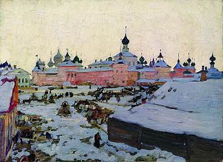 春晚。罗斯托夫大帝 Spring Evening. Rostov The Great (1906)，康斯坦丁·由安