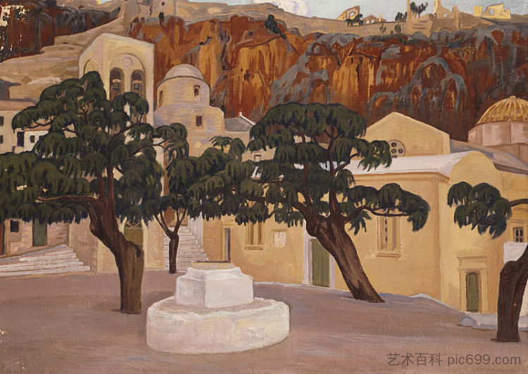 莫奈姆瓦夏城墙 Walls of Monemvasia (1924 - 1928)，康斯坦丁诺斯马利亚斯