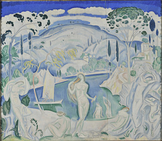 泳 客 Bathers (c.1919)，科斯坦蒂诺斯·帕西尼斯