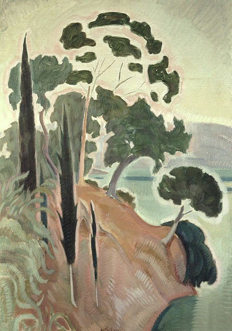 科孚岛景观 Corfu Landscape (1914 - 1917)，科斯坦蒂诺斯·帕西尼斯