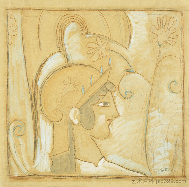 雅典娜之首 Head of Athena (1924),科斯坦蒂诺斯·帕西尼斯