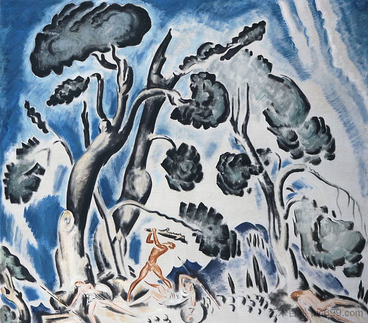 赫拉克勒斯和亚马逊战役 Battle of Heracles and the Amazons (1921 - 1927),科斯坦蒂诺斯·帕西尼斯