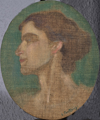 伊乌利亚·帕特尼的肖像 Portrait of Ioulia Partheni (1909 – 1911)，科斯坦蒂诺斯·帕西尼斯