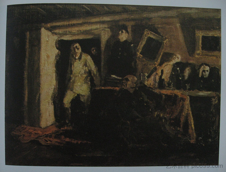 研究“希特勒的终结” Study to 'The End of Hitler ' (c.1946)，库克里尼客西