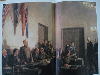 签署德国无条件投降法案 Signing the Act of Unconditional Surrender of Germany (1946; Germany                     )，库克里尼客西