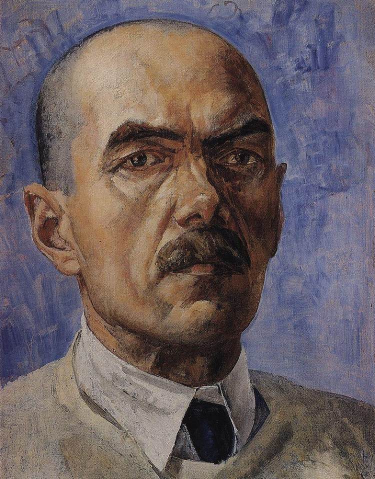 自画像 Self-portrait (1929)，库兹马·彼得罗夫