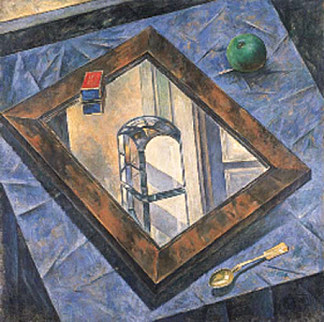 静物与棱镜 Still Life with Prism (1920)，库兹马·彼得罗夫