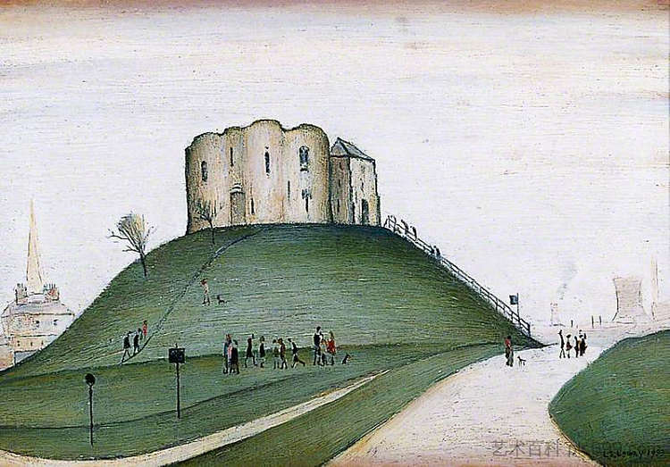 克利福德塔，约克 Clifford's Tower, York，L·S·洛里