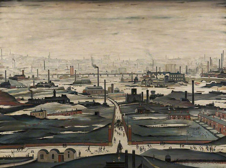 工业景观 Industrial Landscape (1953)，L·S·洛里