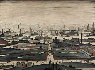 工业景观 Industrial Landscape (1953)，L·S·洛里
