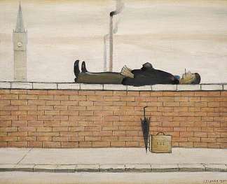 躺在墙上的男人 Man Lying on a Wall (1957)，L·S·洛里